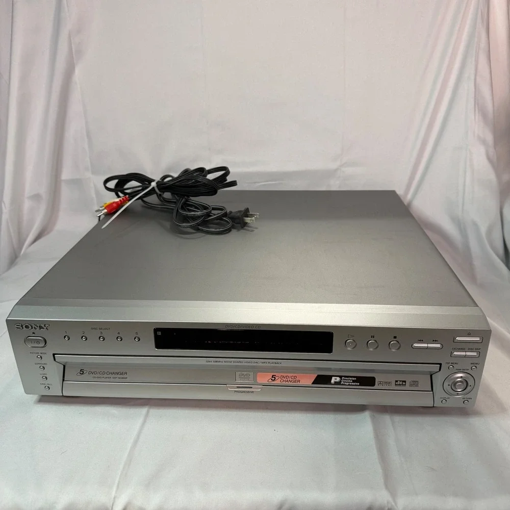 Sony DVP-NC655P 5-Disc DVD CD Changer Progressive Scan Silver Player WORKS